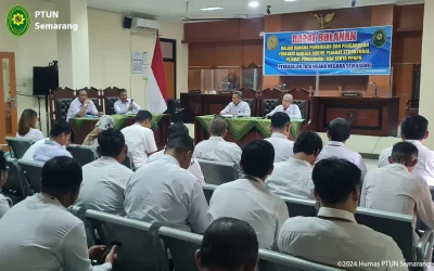 Rapat Bulanan PTUN Semarang Bulan Agustus Tahun 2024