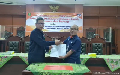 Penandatanganan MoU dan Sosialisasi Aplikasi dengan PT POS Indonesia