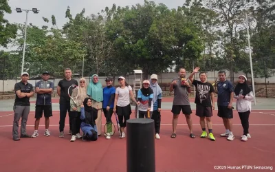 Kegiatan Tenis Aparatur PTUN Semarang