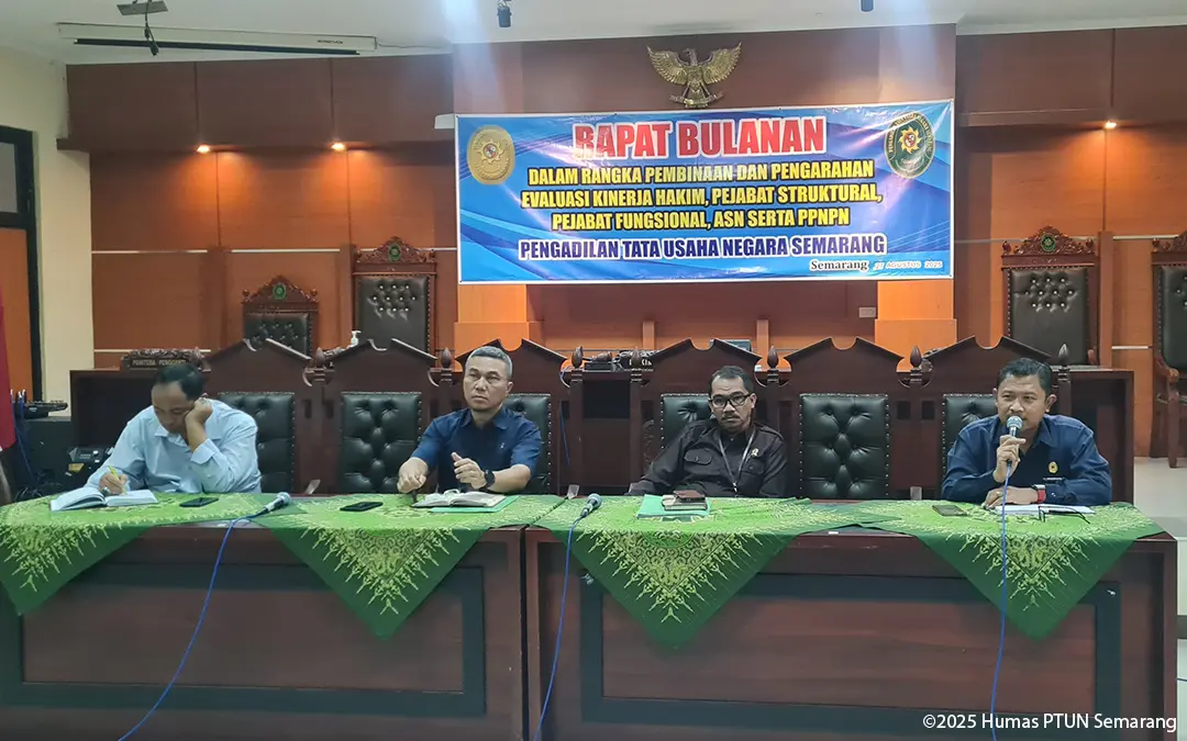 Rapat Bulanan PTUN Semarang