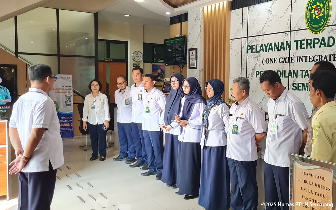 Briefing Petugas PTSP PTUN Semarang