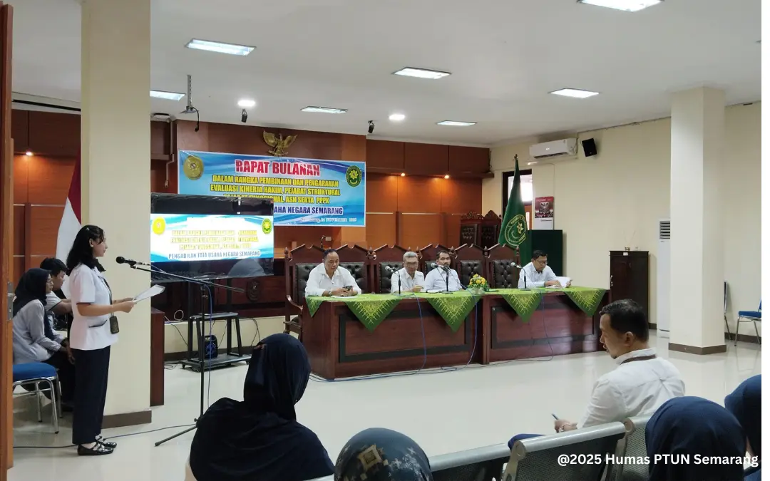 Rapat Bulanan PTUN Semarang