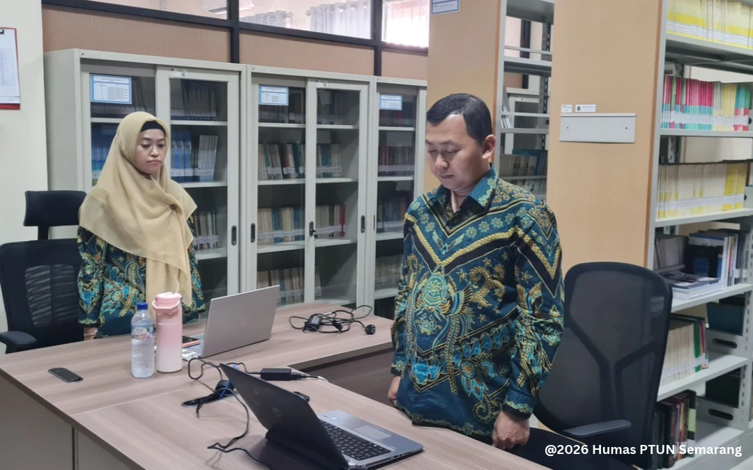 Dua Hakim PTUN Semarang Ikuti Ujian Panitera Pengganti TUN Mahkamah Agung RI Secara Daring